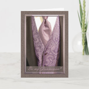 Var min Groomsman? BröllopGroomsmaninbjudan Inbjudan