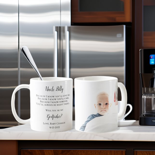Var min gudfader Tack Photo Kaffemugg (Skapare uppladdad)