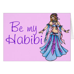 Var min Habibi Belly Dancer Hälsningskort