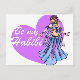 Var min Habibi Belly Dancer Vykort