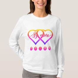 Var min. Hearts Valentines Kärlek T Shirt