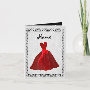 Var min inbjudan till Bridesmaid - RED Velvet Gown