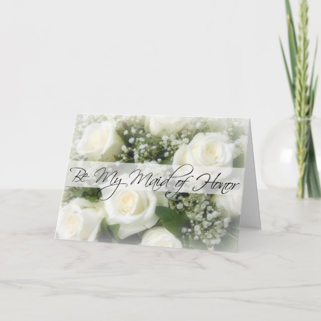 Var min inbjudan till Maid of honor (Framsida)