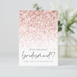 Var min innehavare av Bridesmaid Rosa Glitter Earr Tack Kort