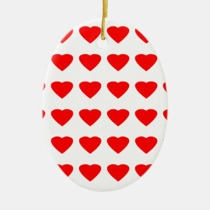 Var min jGibney för valentinhjärtor 36Red Transp Julgransprydnad Keramik