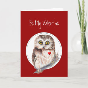 Var min kärlek för valentinugglan alltid dig, helgkort