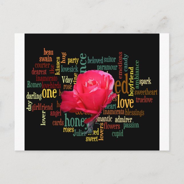 Var min Lycklig Valentine under Blå himmel Helg Vykort (Framsida)