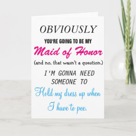 Var min Maid of honor Inbjudan