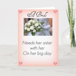 Var min Maid of honor-syster Inbjudan