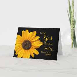 Var min maid of honor till Syrran eller andra rela Inbjudan