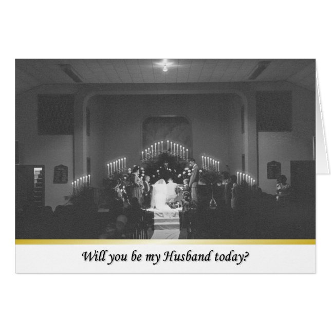 Var min Make idag? - FUNNY Hälsningskort (Framsidan Horizontal)