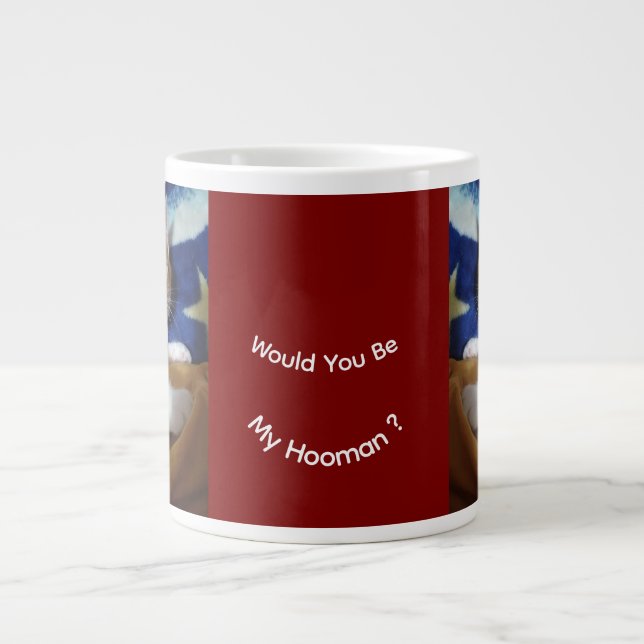 Var Min Mänskliga Katt Foto Specialmugg Jumbo Mugg (Framsidan)