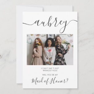 Var min moderna inbjudan till foto i Maid of honor