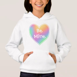 Var min pastel Rainbow Heart Girls'Hoodie T Shirt