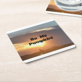 Var min Pumpkin! Underlägg Papper Kvadrat