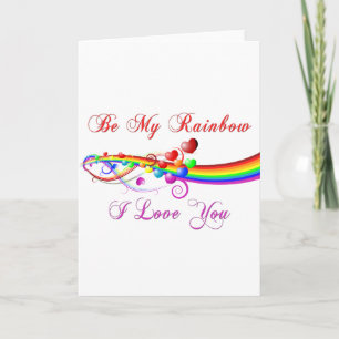 Var min Rainbow Gay Valentine Helgkort