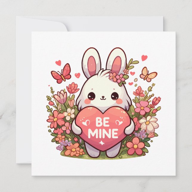 var min, rolig kanin valentine kärlek (Framsida)
