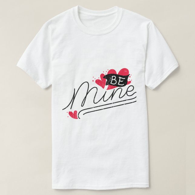 Var Min – Romantisk Typografi Design T Shirt (Design framsida)