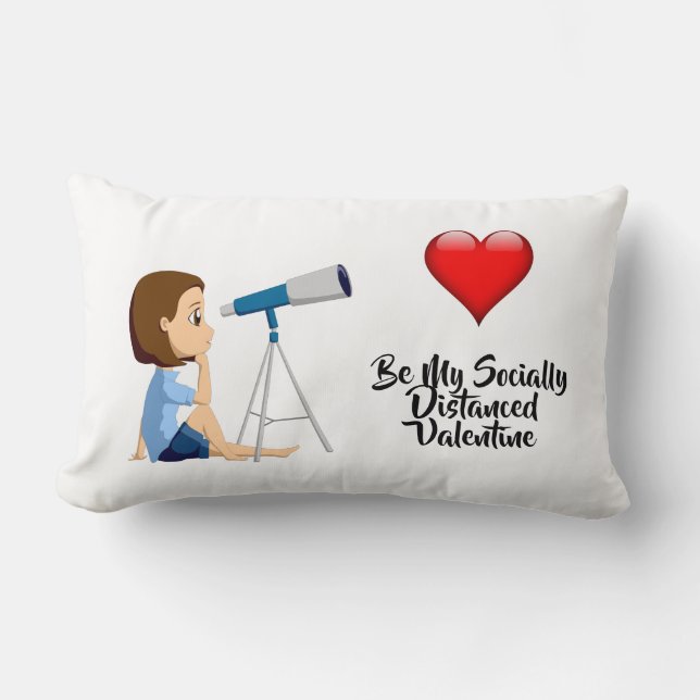Var min socialt Avstånd Valentine Lumbarkudde (Framsida)