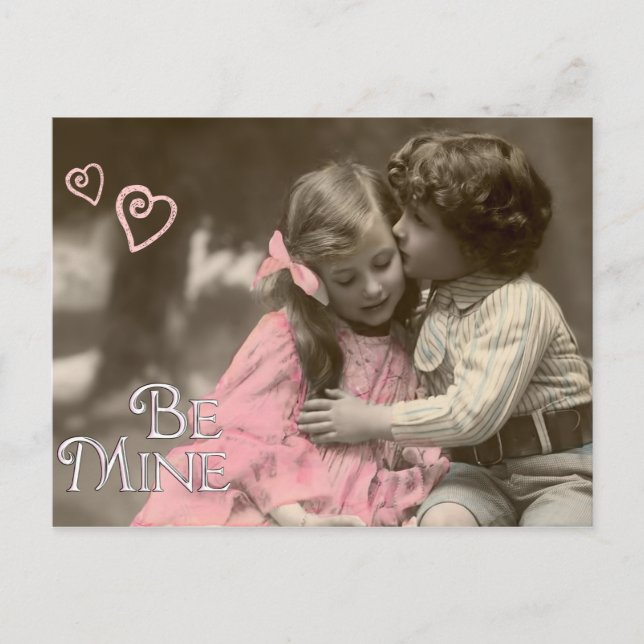 Var min sötade Vintage Valentine Helg Vykort (Framsida)