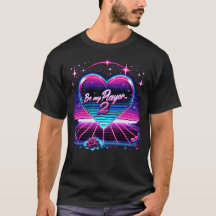 Var min spelare 2 Retrowave Valentine Day T-Shirt