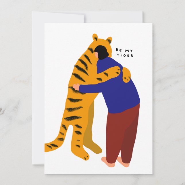 Var min tiger julkort (Framsida)