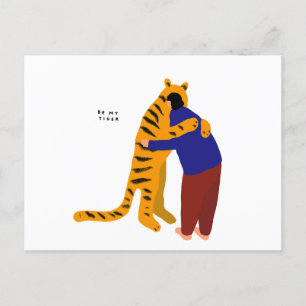 Var min tiger meddelande vykort