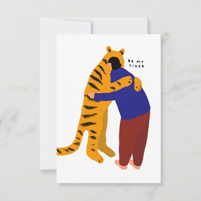 Var min tiger tack kort (Framsida)
