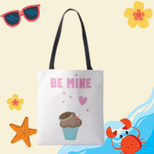 Var min typografi Kake Heart Balloon Togo Bag Tygkasse
