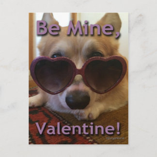 "Var min, valentin!", Corgivykort Helg Vykort