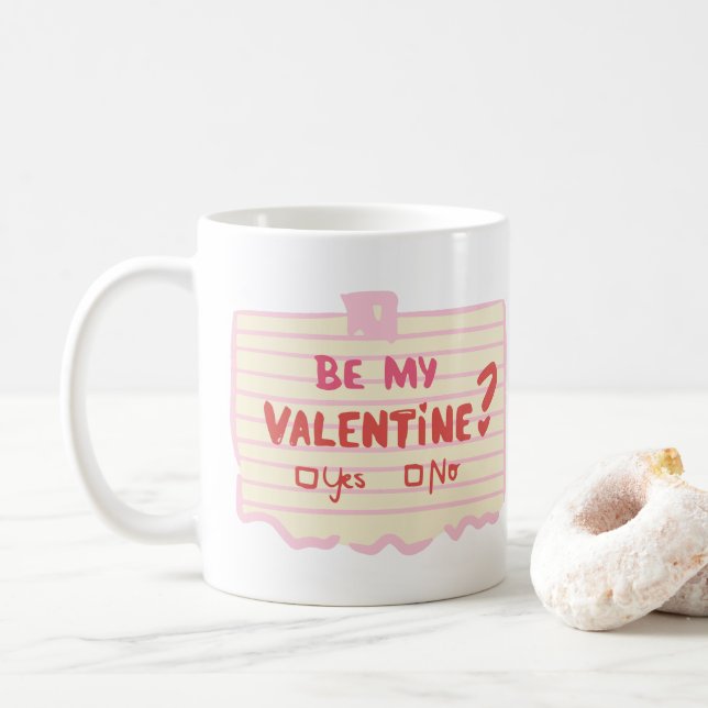 Var min valentin? kaffemugg (Med munk)