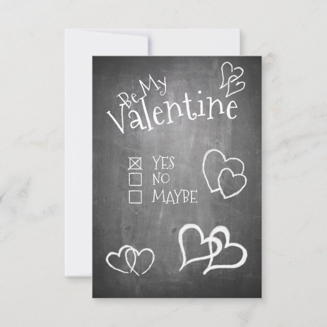 Var min valentin på en svart tavla (Framsida)