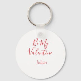 Var min valentin röda namn eleganta kärlek par  nyckelring