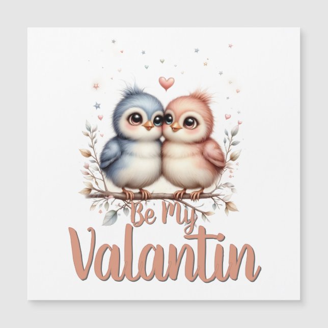 Var Min Valentin – söta kärleksfåglar valentinokun (Framsida)