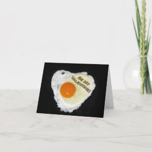 Var min Valentine. Ägg Heart. Salt och peppar Helgkort