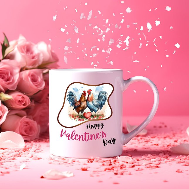 Var min Valentine? - Beloved Connection Två-Tonad Mugg (Skapare uppladdad)