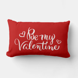 Var min Valentine Brush Calligraphy Lumbarkudde