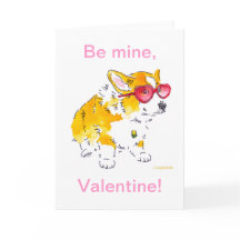 Var min, Valentine! Corgi-kort