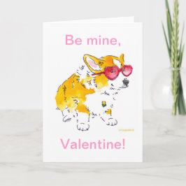 Var min, Valentine! Corgi-kort Helgkort