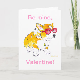 Var min, Valentine! Corgi-kort Helgkort