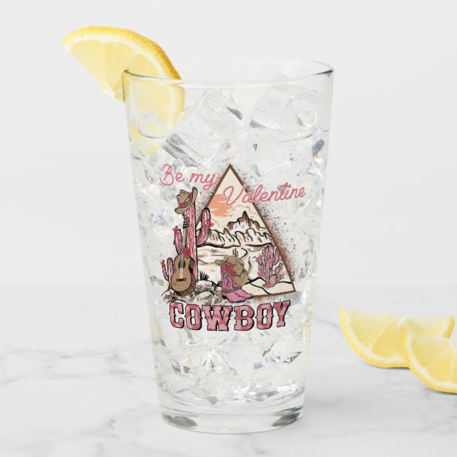 Var min Valentine Cowboy | Romantisk Western Deser Glaskopp (Framsida Ice)