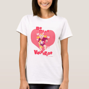 Var min Valentine Cupid Tecknad Kärlek Slogan T-shirt