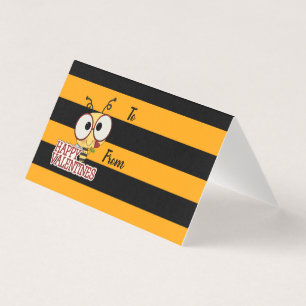 Var min Valentine Cute Bee-Personlig Kort