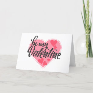 Var min Valentine Cute Kärlek Valentines day Helgkort