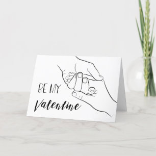 Var min Valentine Cute Kärlek Valentines day Helgkort