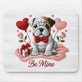 Var min Valentine English Bulldog Mousepad Musmatta