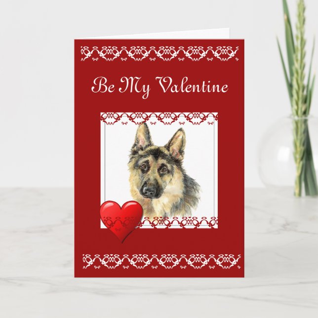 Var min Valentine Grow gammal med mig citat Hund Helgkort (Framsida)