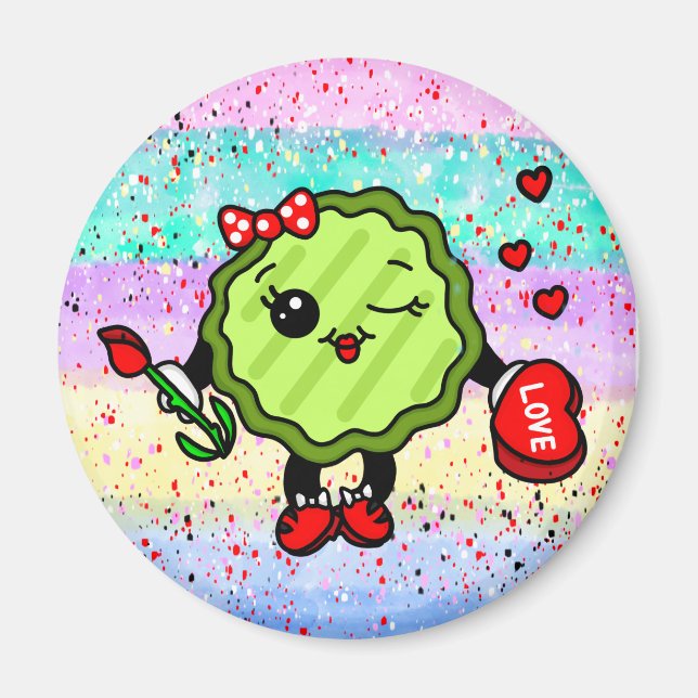 Var min Valentine Helgdag Pickle Magnet (Framsidan)