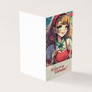 Var min Valentine i Manga Stil 33419 Kort
