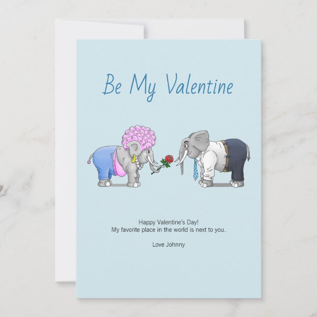 Var min Valentine Julkort (Framsida)